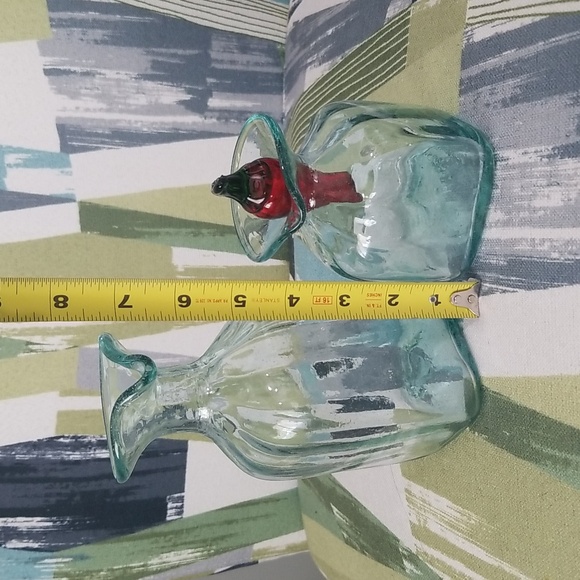 Vintage Blue Green Tint Glass Jars Dispensers Big And Small - Picture 2 of 14